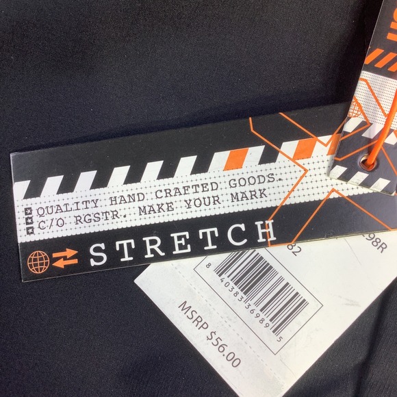 RGSTR Creative Dept. Men's Black Premium‎ Tech Stretch Cargo Pants Size L NWT - Picture 8 of 16
